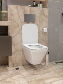 Унитаз подвесной Maretti Katrina безободковый с микролифтом, KA10PBM20-844, белый