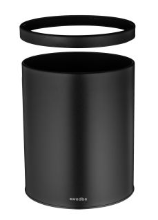 Мусорное ведро с кольцом Swedbe Attribut 9816B чёрный