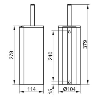 Пластиковая колба Keuco Plan 14964000100 черная
