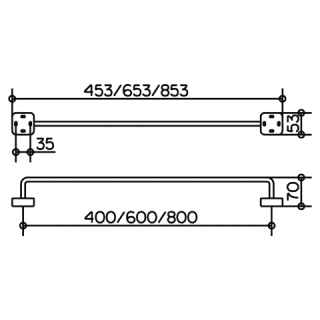 Полотенцедержатель Keuco Smart 02301010600 хром