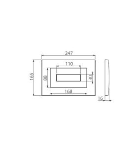 Кнопка смыва AlcaPlast для инсталляции хром глянцевый M471