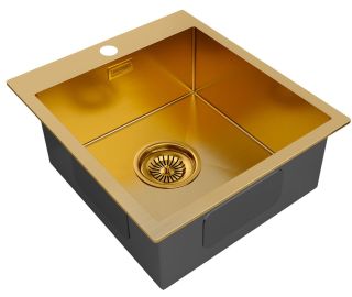 Мойка кухонная Paulmark Kroner PM214551-BG брашированное золото