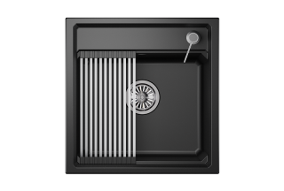 Мойка кухонная Granula Kitchen Space 5002, ШВАРЦ