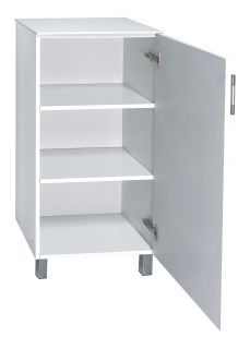 Напольная тумба для ванной Misty Купер 50см правая белый