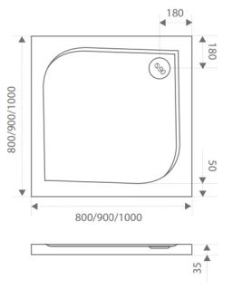 Экран Good Door Квадро 90