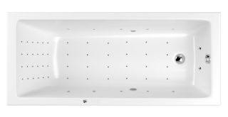 Гидромассажная ванна Whitecross Wave 0101.160080.100.NANO.CR 160x80см Nano хром