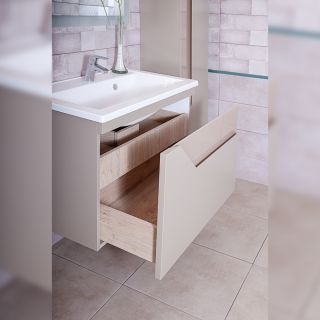 Тумба под раковину Бриклаер Брайтон 4627125415838 80 см бежевый