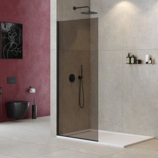 Душевая перегородка CEZARES LIBERTA-L-1-TB-90-BR-NERO