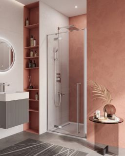 Душевая дверь CEZARES LINER-B-12-100-C-Cr-L левая хром