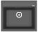 Кухонная мойка Florentina Липси 600 чёрный