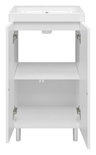 Напольная тумба под раковину Misty Лира 50см белый