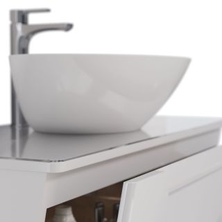 Столешница Lemark MIANO LM06M100S 100 см из стекла цвет Белый