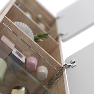 Шкаф-колонна Lemark Olivia LM08OL35P 35 см подвесной белый глянец