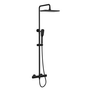 Душевая стойка Lemark Ursus LM7270BL с термостатом чёрный