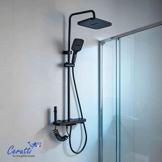 Душевая стойка Ceruttispa LORETO графит