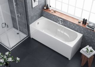 Акриловая ванна Berges Lumbo с каркасом 170x75см белый 050004 050006