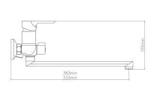Смеситель для ванны ESKO Mexico MX31 хром