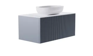 Тумба с раковиной Astra-Form М-40 4631177713620 90 см голубой матовый