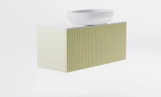 Тумба с раковиной Astra-Form М-40 Slim 4631177714610 90 см бежевый матовый