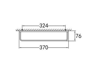 Полотенцедержатель 37см, хром Cezares CZR-F-8912A