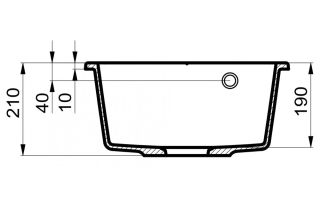 Мойка для кухни Milacio Leon 45 Cuarzo MC.77093 серый металлик