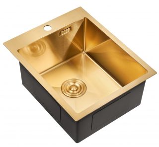 Мойка для кухни Milacio Denia 41 Steel MC.77468 брашированное золото