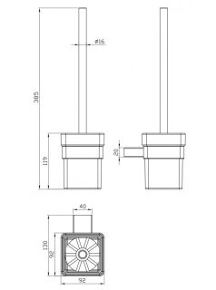 Ёршик Milacio Ultra MCU.954.GD брашированное золото