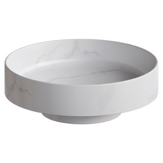 Раковина накладная Armadi Art Sole Corian 801-CLCT 40 см Calacatta