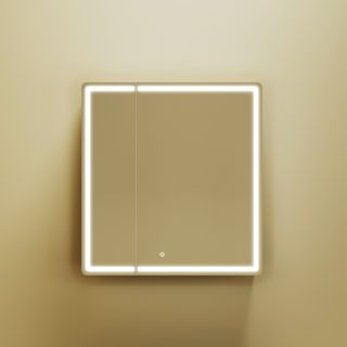 Зеркальный шкаф для ванной с подсветкой Sancos Mirror MI70ECH 70 см дуб чарльстон