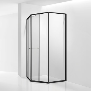 Душевой уголок RGW SV-82B "L" 33328288-14L 80x80 см чёрный