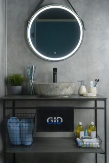 Раковина Gid Mnc498 54438 накладная под камень глянцевая 41.5x41.5x13.5