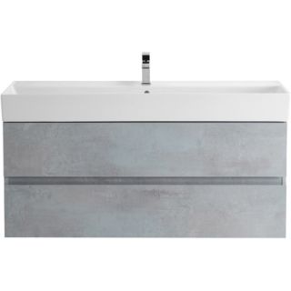 База под раковину Cezares подвесная с двумя выкатными ящиками, Beton, 1200x460x500, MOLVENO 46-120-2C-SO-BET