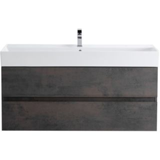 База под раковину Cezares подвесная с двумя выкатными ящиками, Ossido, 1200x460x500, MOLVENO 46-120-2C-SO-OSS