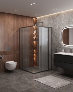 Душевой уголок CEZARES MOLVENO-A-22-90+20-C-GM-IV