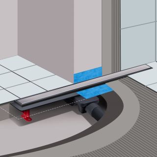 Душевой лоток Berges Optim Line 090508 80см хром глянцевый