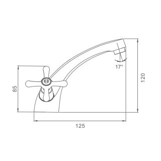 Смеситель для раковины Prohanss P10.10 хром