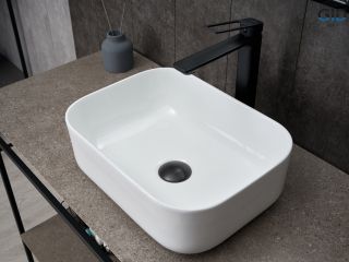 Раковина Gid N1335 51238 накладная белая 40x30x13