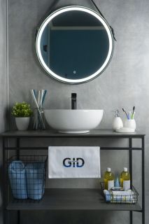 Раковина Gid N9003a 51103 накладная белая 43x43x17.5