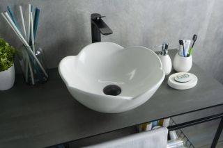 Раковина Gid N9078 51162 накладная белая 38.5x38.5x17