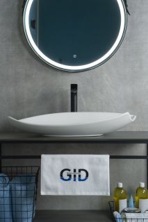 Раковина Gid N9178 51171 накладная белая 74x38x13