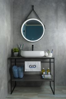 Раковина Gid N9243 51135 накладная белая 56x42x14