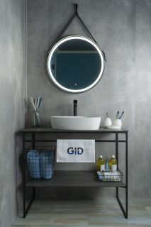 Раковина Gid N9386 51139 накладная белая 50x40x12