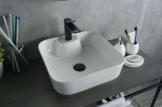 Раковина Gid N9443 51154 накладная белая 41x41x15