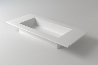 Столешница с раковиной Holbi Neptune 100см белый матовый 1.05.008.11.1