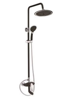 Душевая стойка Shevanik S9836H чёрный/хром