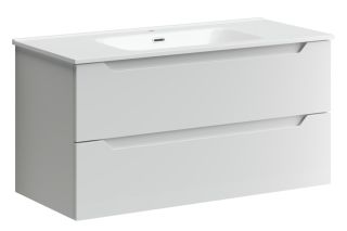 Подвесная тумба под раковину Sancos Norma 2.0 NR2.0100W 100см белый глянец