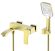 Смеситель для ванны Raglo R01.30.03 золотой сатин