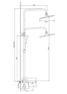 Душевая стойка Splenka S41.24.09 графит