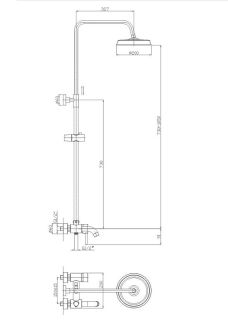 Душевая стойка Haiba HB2407 хром
