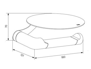 Держатель туалетной бумаги IDDIS Noa NOABL00i43 чёрный матовый